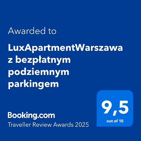 Appartamento Luxapartmentwarszawa Z Bezplatnym Podziemnym Parkingem *